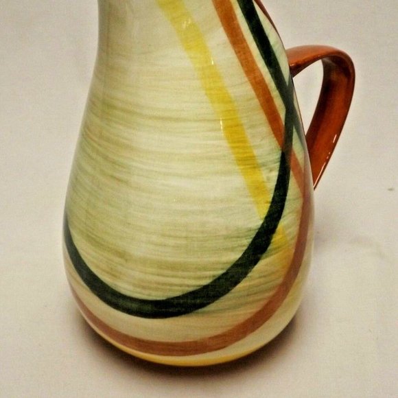 Vernonware Homespun Hand Painted Under Glaze 7 1/2" Salad Plate & 32 oz. Pitcher - Picture 9 of 13